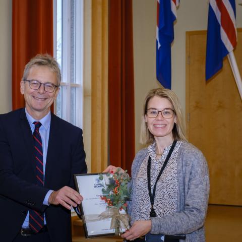 Jón Atli Benediktsson og Linda Viðarsdóttir